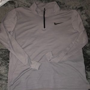 Grey Nike Dry Fit Quarter Zip